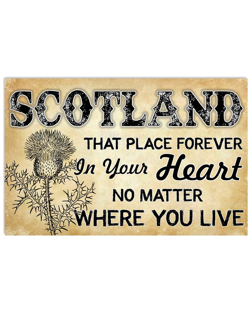 Scotland That Place Forever In Your Heart Horizontal Poster