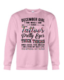 December Girl Have Tattos And Pretty Eyes Tote Bag - Sweatshirt - Ladies Flowy Tank