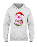 Christmas Lightning Pig T-Shirt - Ladies Tee - Hoodie