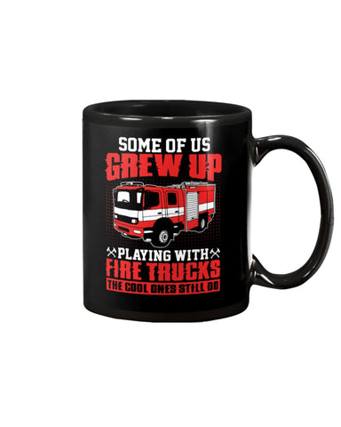 Grew Up Playing With Fire Trucks Tote Bag - Mug