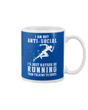 I Am Not Ani Social I'd Just Running Limited Classic T-Shirt - Guys V-Neck - Mug