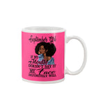 September Girl If My Mouth Doesn't Say It My Face Definitely Will Classic T-Shirt - Basketweave Tote Bag - Mug