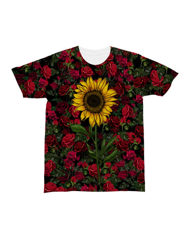 Sunflower And Roses T-Shirt