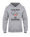 Horse Kisses Fix Everything - Hoodie - Ladies Tee