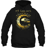 I Lover My Trucker Moon And Back T-Shirt - Mug - Hoodie