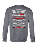 Boom - Us Man The Constitution Against All Enemies T-Shirt - Guys Tee - Sweatshirt