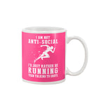 I Am Not Ani Social I'd Just Running Limited Classic T-Shirt - Guys V-Neck - Mug