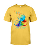 Let It Be Coloful Butterfly Limited Classic T-Shirt - Guys Tee - Unisex Long Sleeve