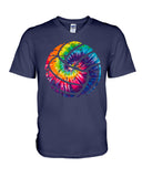 Tie Dye Volleyball T-Shirt - Guys V-Neck