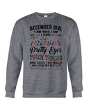 December Girl Have Tattos And Pretty Eyes Tote Bag - Sweatshirt - Ladies Flowy Tank