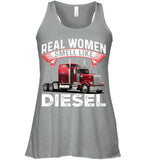 Real Woman Smell Like Diesel T-Shirt - Mug - Ladies Flowy Tank