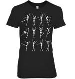 Ballet Skeleton Limited Classic T- Shirt - Ladies V-Neck - Ladies Tee