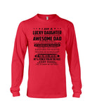 Lucky Daughter Of A March Awesome Dad Limited Classic T-Shirt - Unisex Long Sleeve - Basketweave Tote Bag