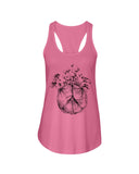 Hippie Peace Sign And Mushroom  Limited Classic T-Shirt - Ladies Flowy Tank - Youth Tee