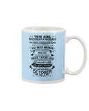 This Girl Was Born In October Limited Classic T-Shirt - Basketweave Tote Bag - Mug