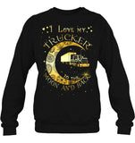 I Lover My Trucker Moon And Back T-Shirt - Unisex Tank Top - Sweatshirt