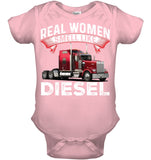 Real Woman Smell Like Diesel T-Shirt - Baby Onesie - Youth Tee