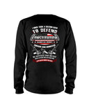 Boom - Us Man The Constitution Against All Enemies T-Shirt - Hoodie - Unisex Long Sleeve