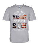 He Is Marine And My Son Limited Classic T_Shirt - Hoodie - Guys V-Neck