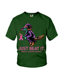 Just Beat It- Breast Cancer Awareness Limited Classic T- Shirt - Ladies Flowy Tank - Youth Tee