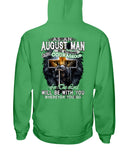 August Man Be Strong And Courageous Limited Classic T-Shirt - Hoodie - Guys V-Neck