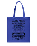 September Girl Hasa Fought Thousands Battles T-Shirt - Basketweave Tote Bag - Mug