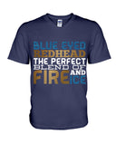 Blue Eye Hedhead The Perfect Blend Of Fire And Ice Limited Classic T- Shirt - Guys V-Neck - Unisex Long Sleeve