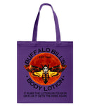 Buffalo Bill's Body Lotion Tote Bag - Guys Tee - Basketweave Tote Bag