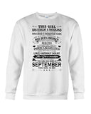 September Girl Hasa Fought Thousands Battles T-Shirt - Guys Tee - Sweatshirt