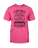 December Girl Has Fought A Thousand Battles T-Shirt - Guys Tee - Sweatshirt