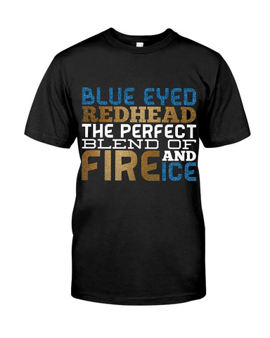 Blue Eye Hedhead The Perfect Blend Of Fire And Ice Limited Classic T- Shirt - Guys Tee - Baby Onesie