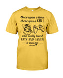 A Girl Who Really Loved Cats And Games - Guys Tee - Baby Onesie