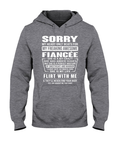 My Freaking Awesome Fiancee T-Shirt - Hoodie - Guys V-Neck