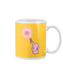 A Pink Elephant Beside Pink Flower  Limited Classic T-Shirt - Mug