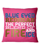 Blue Eye Hedhead The Perfect Blend Of Fire And Ice Limited Classic T- Shirt - Outdoor/Indoor Pillow