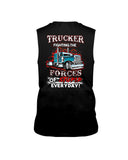 Trucker Fighting The Forces Of Stupid Everyday Limited Classic T-Shirt - Guys Tee - Unisex Long Sleeve