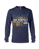 Blue Eye Hedhead The Perfect Blend Of Fire And Ice Limited Classic T- Shirt - Guys V-Neck - Unisex Long Sleeve