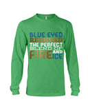 Blue Eye Hedhead The Perfect Blend Of Fire And Ice Limited Classic T- Shirt - Guys V-Neck - Unisex Long Sleeve