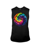 Tie Dye Volleyball T-Shirt - Guys Tee - Unisex Long Sleeve