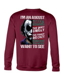 August Man Has 3 Sides You Never Want To See T-Shirt - Sweatshirt - Unisex Tank Top