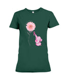 A Pink Elephant Beside Pink Flower  Limited Classic T-Shirt - Ladies Tee - Hoodie