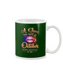 Happy Birthday To October Queen T-Shirt - Mug