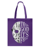 Thank God It's Friday Tote Bag - Guys Tee - Basketweave Tote Bag