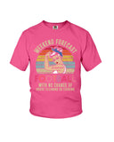 Football -  Good Mom Weekend Forecast T-Shirt - Ladies Flowy Tank - Youth Tee