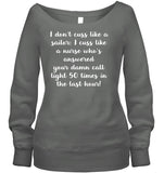 I Cuss Like A Nurse Limited Classic T-Shirt - Hoodie - Sweatshirt