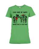 Cows Make Me Happy Tote Bag - Youth Tee - Ladies Tee