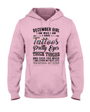 December Girl Have Tattos And Pretty Eyes Tote Bag - Hoodie - Guys V-Neck