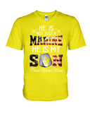 He Is Marine And My Son Limited Classic T_Shirt - Hoodie - Guys V-Neck