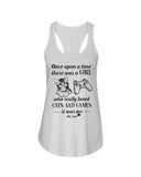 A Girl Who Really Loved Cats And Games - Unisex Tank Top - Ladies Flowy Tank