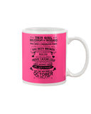 This Girl Was Born In October Limited Classic T-Shirt - Basketweave Tote Bag - Mug